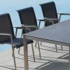 Edelstahl Gartensessel Castello carbon-grey