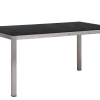 Edelstahl HPL Gartentisch Serie Livigno 160x90cm