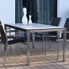 Edelstahl HPL Gartentisch Serie Livigno 138x80cm