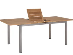 Edelstahl Teak Ausziehtisch Valis 240/310x100cm