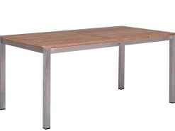 Edelstahl Teakholz Gartentisch Serie Livigno