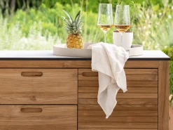 Elma Sideboard Old Teak 150cm 3 Schubladen 2 Türen