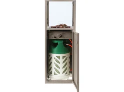 Feuersäule Cosipillar Dome Aluminium greige