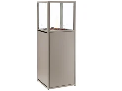 Feuersäule Cosipillar Dome Aluminium greige