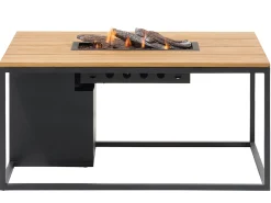 Feuertisch Cosiloft 120 anthracite Teak Top