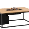 Feuertisch Cosiloft 120 black Teak Top