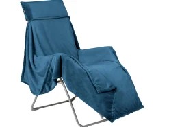 Flocon Decke für Relaxliegen Fjord Dark Bleu