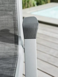 Forma II Stapelsessel silber-graphit