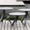 Freddie Beistelltisch Serie Alu anthrazit HPL Silverstar 2.0
