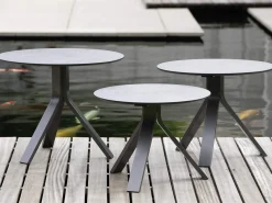 Freddie Beistelltisch Serie Alu anthrazit HPL Silverstar 2.0