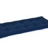 Gartenbankauflage blau-beige-kariert 110cm