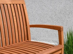 Gartenbank Holz Verno Robinie 156cm 3-Sitzer