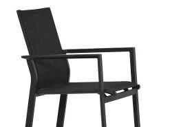 Garten-Barhocker Oriental Aluminium Outdoorgewebe anthrazit|anthrazit