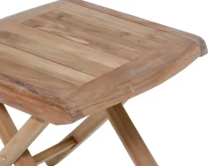 Gartenhocker Holz Teak Silfia 42x40cm