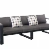 Garten Lounge Set Lovina anthracite 4-teilig
