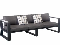 Garten Lounge Set Lovina anthracite 4-teilig