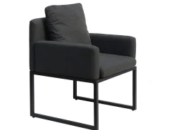 Gartensessel Emerald Alu mit Outdoorpolster Dark grey