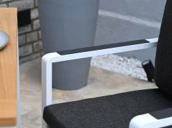 Gartensessel Lovina Aluminium white