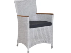 Gartensessel Polyrattan Long Island white wash