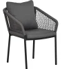 Gartenstuhl Ancona Diningsessel Aluminium Rope