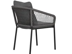 Gartenstuhl Ancona Diningsessel Aluminium Rope