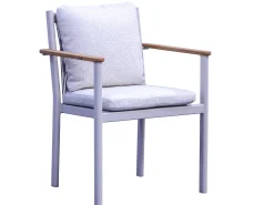 Gartenstuhl Diningsessel Resonance Aluminium Rope graubeige