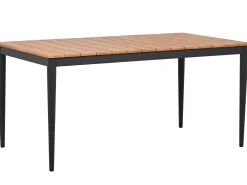 Gartentisch Alila Alu anthrazit mit Teakholz 160x90cm