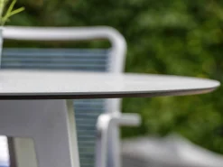 Gartentisch Ø110cm HPL Aluminium anthrazit