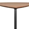 Gartentisch dreieckig Alu-Teak 160x160x160cm anthrazit