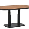 Gartentisch höhenverstellbar Seattle Alu anthrazit Teakholz 135x83cm