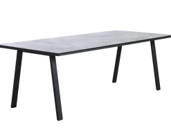 Gartentisch Locarno HPL Edelstahl anthrazit 220x100cm