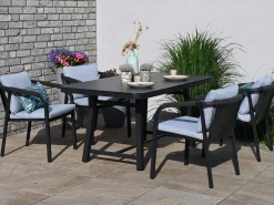 Gartentisch Royal Orchid Alu Glas-Keramik 160x90cm