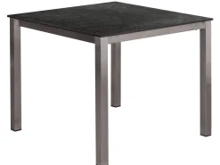 Gartentisch Willington 90x90cm Edelstahl HPL