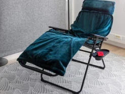 Getränkehalter & Abstelltisch für Relaxliegen Farbe Black