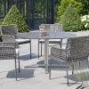 Greta Diningsessel Alu Synthetikfaser anthrazit|platin