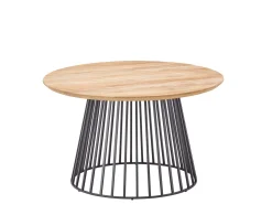 Grid Lounge- und Beistelltisch Alu anthracite Teak