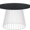 Grid Lounge- und Beistelltisch Alu white HPL