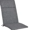 Hochlehnerauflage Sisal grau 120x50cm