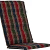 Hochlehner Auflage Vario 118/123x48cm Solena Karo blau/rot/grün