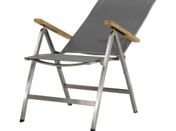 Hochlehner Klappsessel Columbia Edelstahl Teak Armlehne