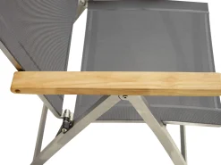 Hochlehner Klappsessel Columbia Edelstahl Teak Armlehne