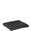 Hocker Kissen dick Mirado Outdoorstoff silbergrau 50x50x9cm