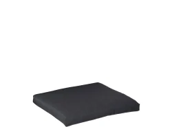 Hocker Kissen dick Mirado Outdoorstoff silbergrau 50x50x9cm