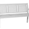 Holzbank Britta 3-Sitzer 153cm weiß