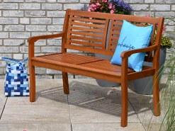 Holzbank Stefan 2-Sitzer 119cm natural