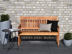 Holz Gartenbank Kansas 130cm 2-Sitzer
