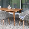 Holz Geflecht Dining Sessel Fernando light-grey