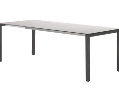HPL Ausziehtisch Melago Edelstahl anthrazit 160/220x100cm