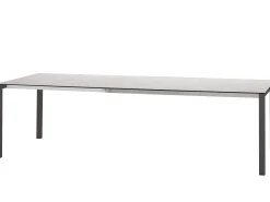 HPL Ausziehtisch Melago Edelstahl anthrazit 160/220/280x100cm