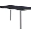HPL Ausziehtisch Melago Edelstahl graphit 160/220/280x100cm